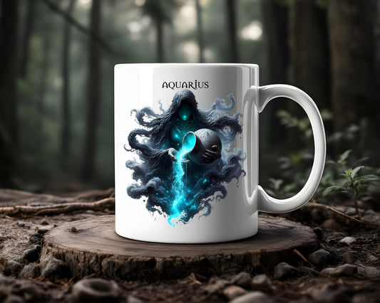 Aquarius Zodiac Astrology Sign Coffee Mugs