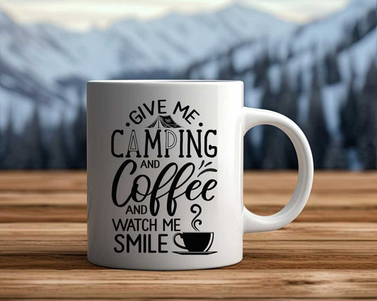 Give Me Camping And Coffee Camping Coffee Mug