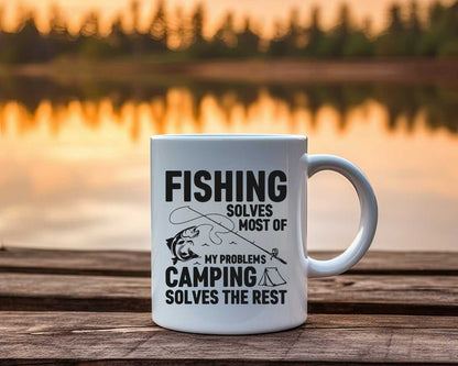 Camping Solves The Rest Camping Coffee Mug