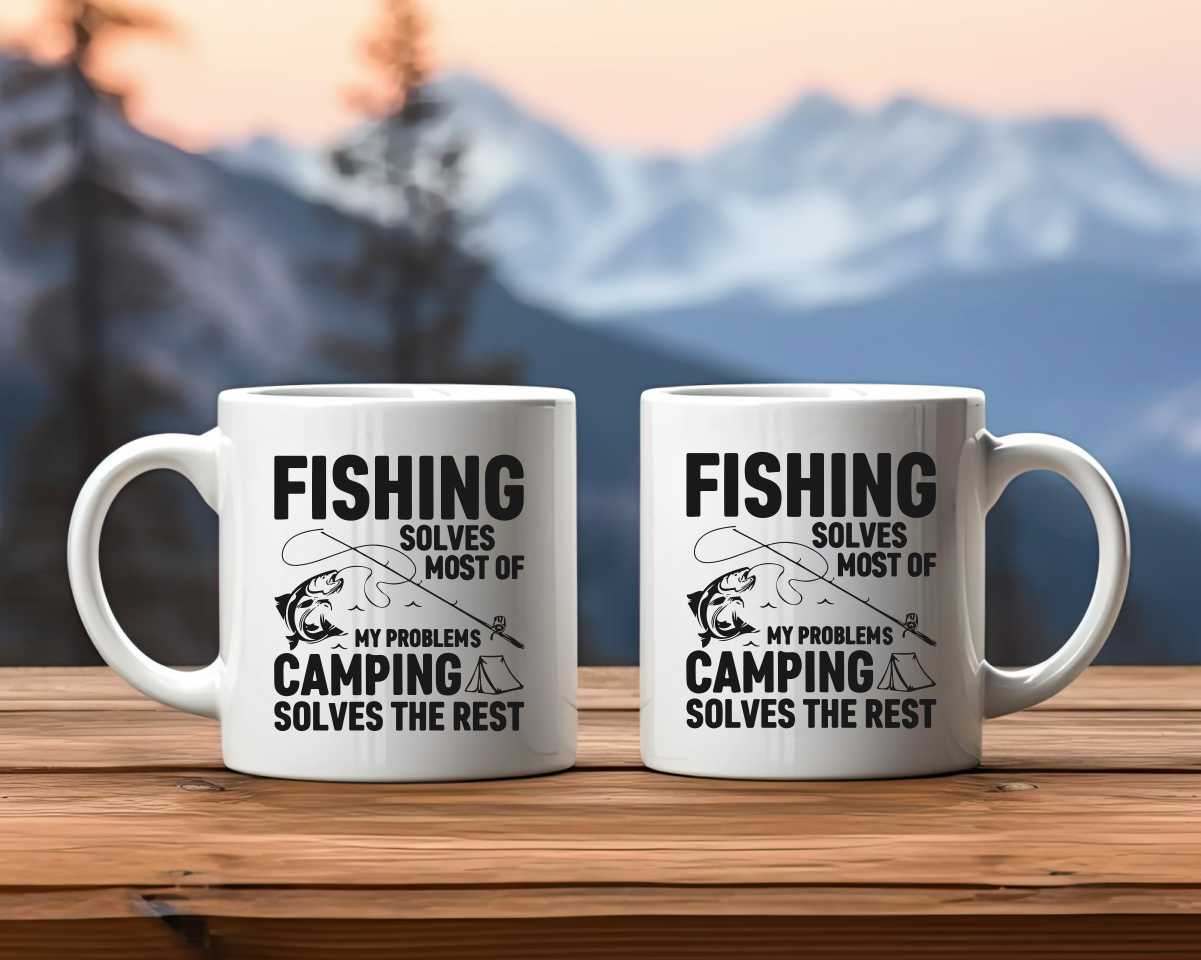 Camping Solves The Rest Camping Coffee Mug