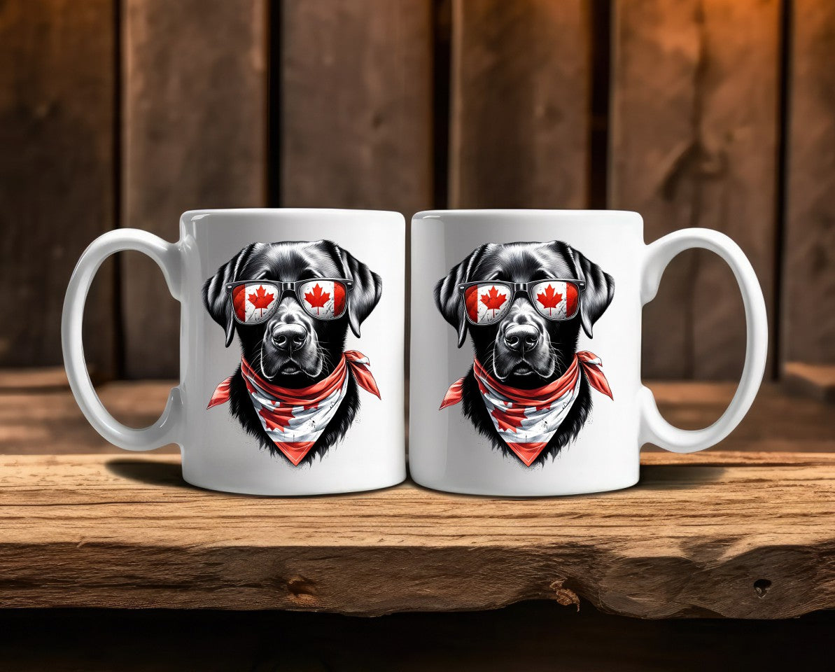 Dog Canada Sunglasses Hunting Coffee Mug
