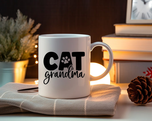 Cat Grandma Cat Saying, Quote Coffee Mug