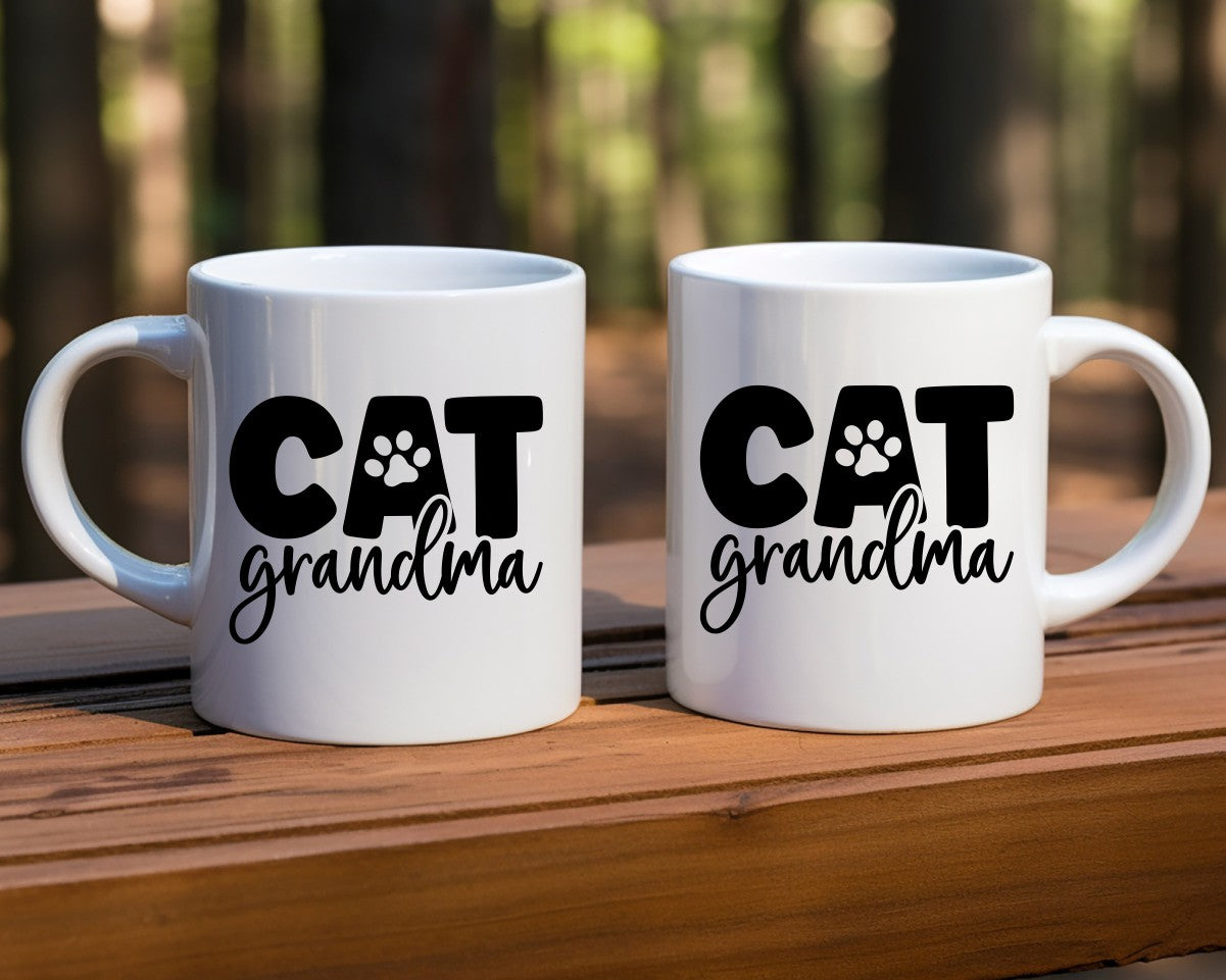 Cat Grandma Cat Saying, Quote Coffee Mug