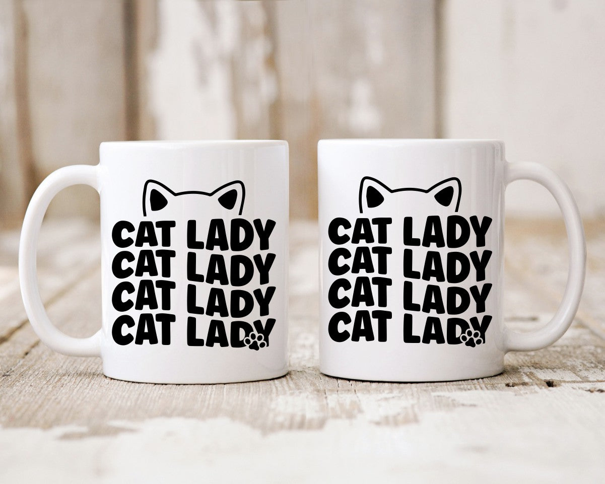 Cat Lady Cat Saying, Quote Coffee Mug