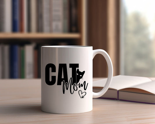 Cat Mom Cat Saying, Quote Coffee Mug
