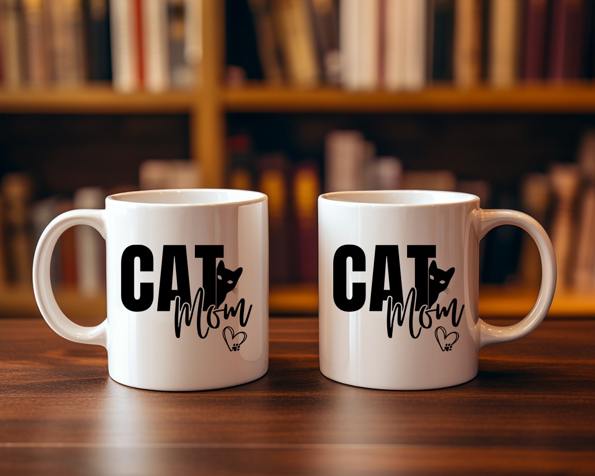 Cat Mom Cat Saying, Quote Coffee Mug