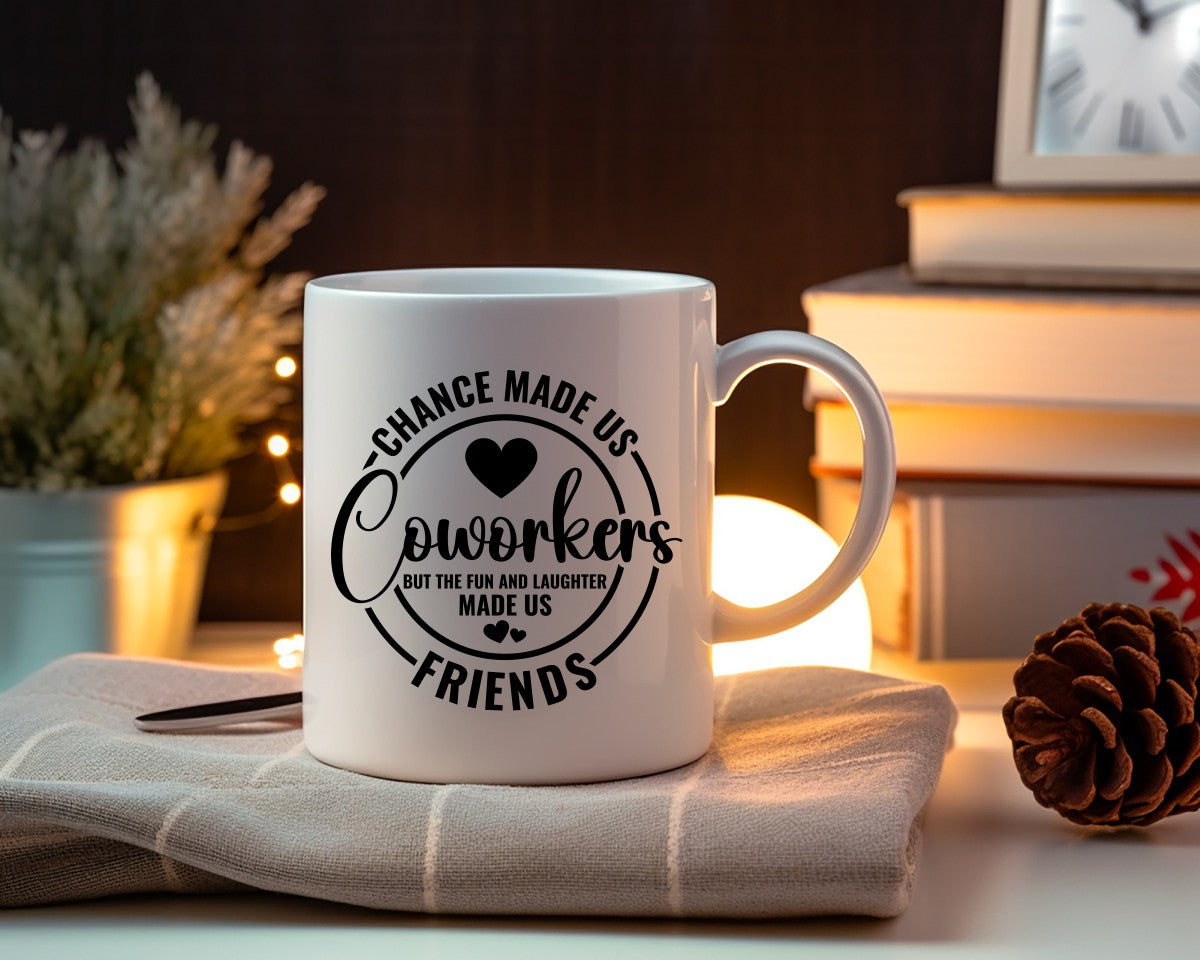 Chance Made Us Coworkers Office Work Humor Coffee Mug