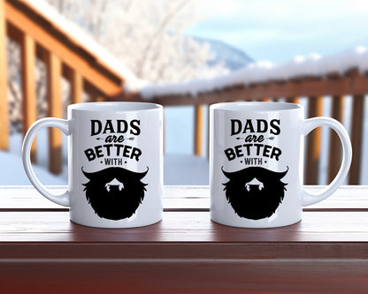 Dads Are Better With Beards Dad Coffee Mug