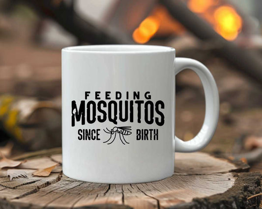 Feeding Mosquitos Camping Coffee Mug