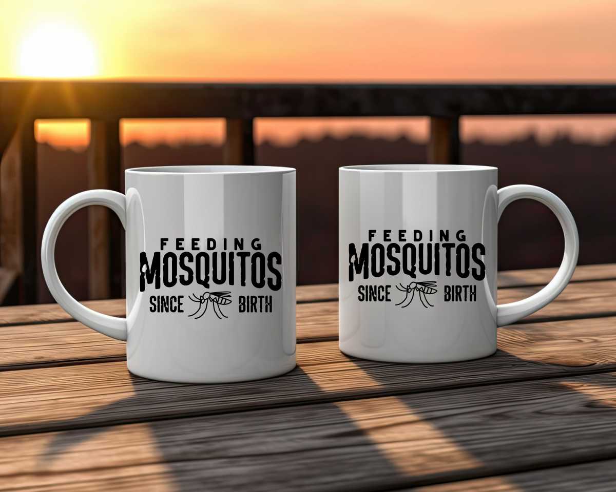 Feeding Mosquitos Camping Coffee Mug