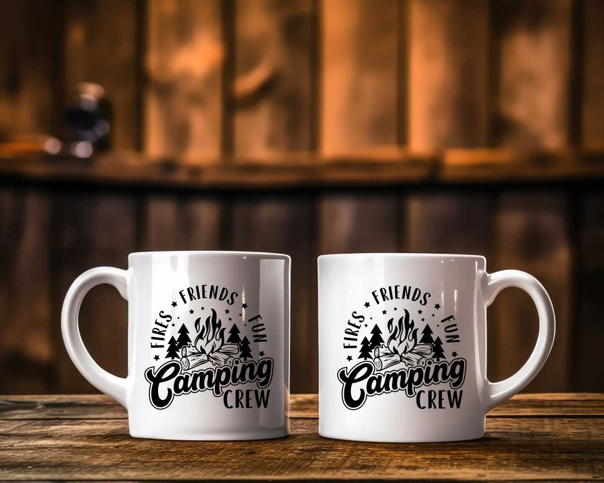 Fires Friends Fun Camping Crew Camping Coffee Mug