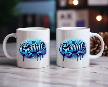 Gemini Zodiac Astrology Signs Coffee Mug B