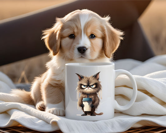 Grumpy Cat Saying, Quote Coffee Mug D