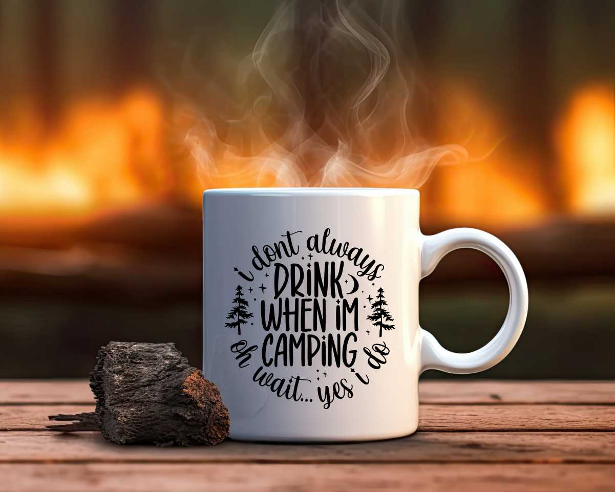 I Don't Always Drink Camping Coffee Mug