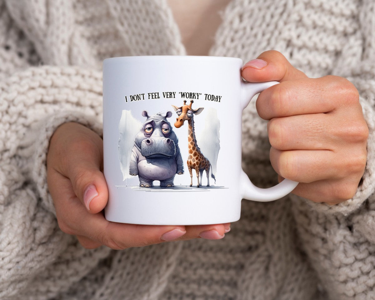 I Don't Feel Very Worky Today Office Work Humor Coffee Mug