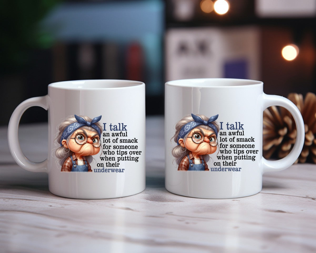 I Talk An Awful Lot Of Smack Grandma Coffee Mug