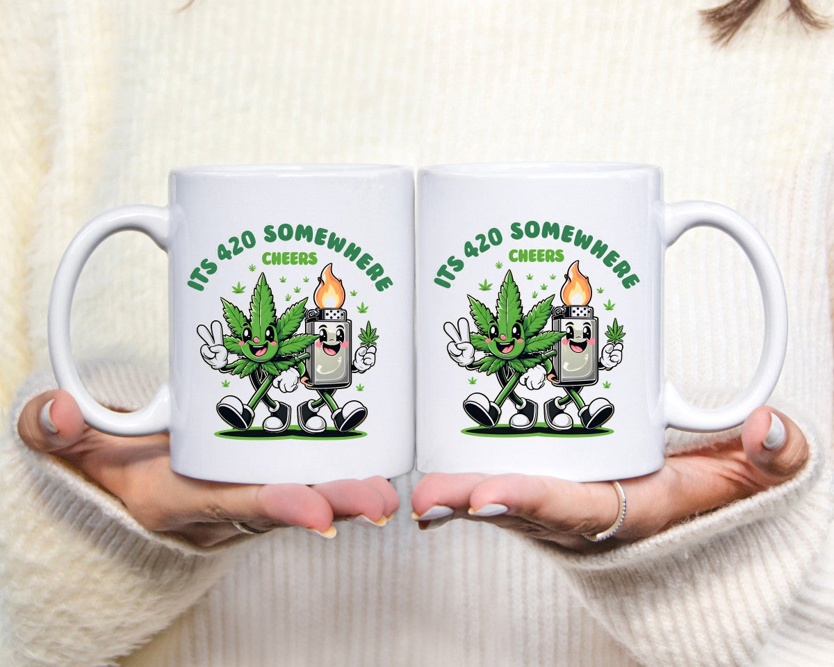 It's 4:20 Somewhere Marijuana Weed Coffee Mugs