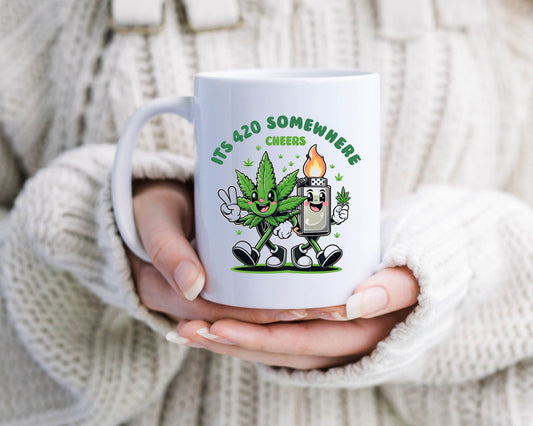 It's 4:20 Somewhere Marijuana Weed Coffee Mugs