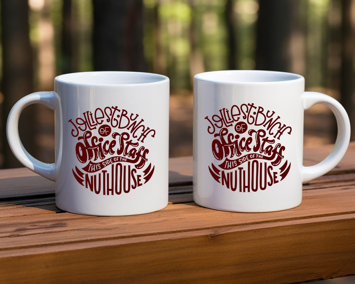 Jolliest Bunch Of Office Staff Office Work Humor Coffee Mug
