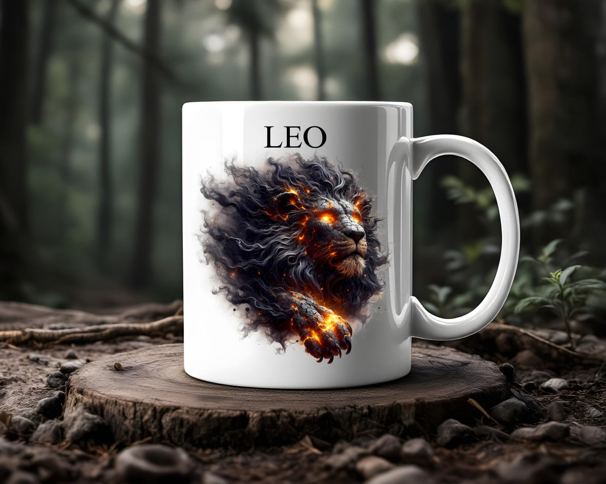 Leo Zodiac Astrology Sign Coffee Mugs