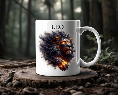 Leo Zodiac Astrology Sign Coffee Mugs