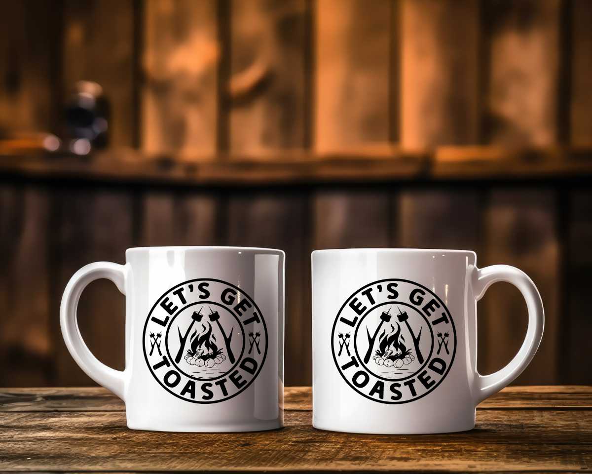 Let's Get Toasted Camping Coffee Mug