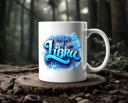 Libra Zodiac Astrology Signs Coffee Mug B
