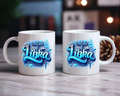 Libra Zodiac Astrology Signs Coffee Mug B