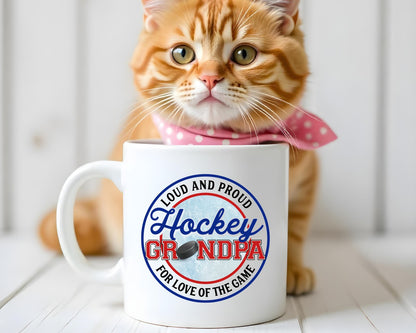 Loud And Proud Hockey Grandpa Coffee Mug