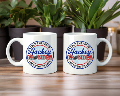 Loud And Proud Hockey Grandpa Coffee Mug