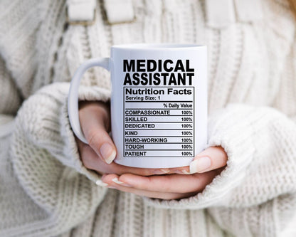 Medical Assistant nutrition facts Nursing Nurse Medical Coffee Mug
