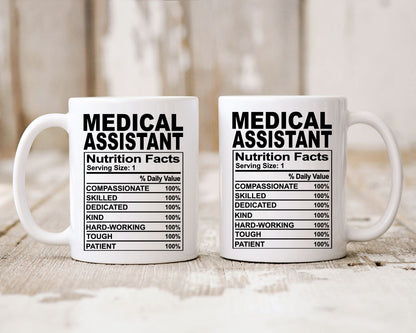 Medical Assistant nutrition facts Nursing Nurse Medical Coffee Mug