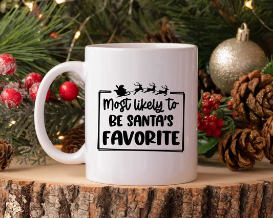 Most Likely To Be Santa's Favorite Christmas Coffee Mug