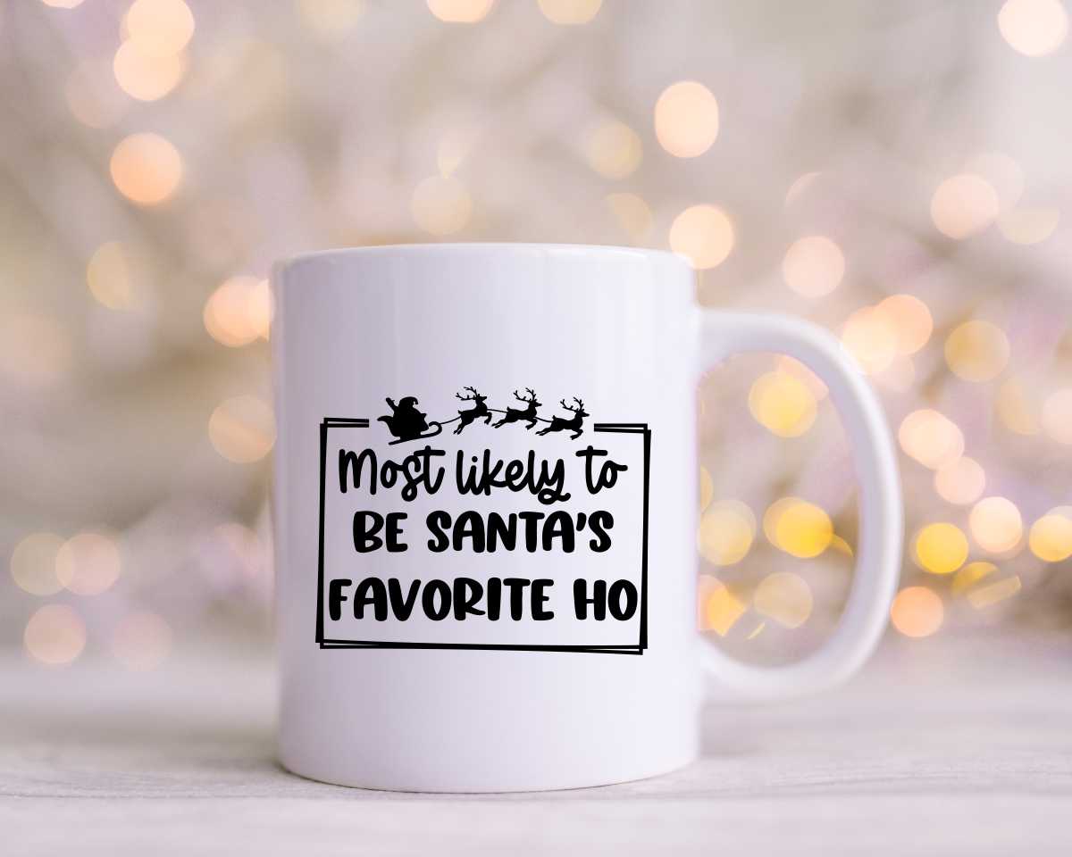 Most Likely To Be Santa's Favorite Ho Christmas Coffee Mug