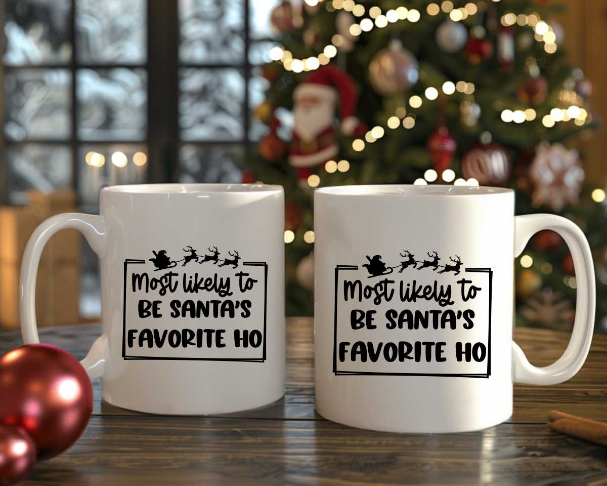 Most Likely To Be Santa's Favorite Ho Christmas Coffee Mug