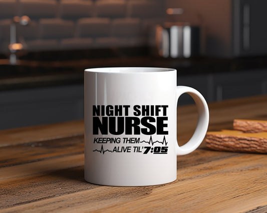 Night shift nurse...keeping them alive Nursing Nurse Medical Coffee Mug