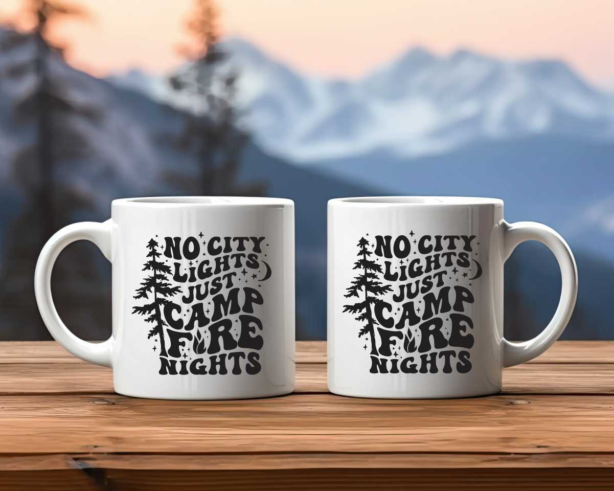 No City Lights Camping Coffee Mug