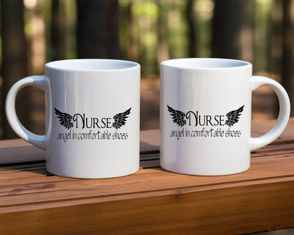 Nurse angel in comfortable shoes Nurse Medical Coffee Mug