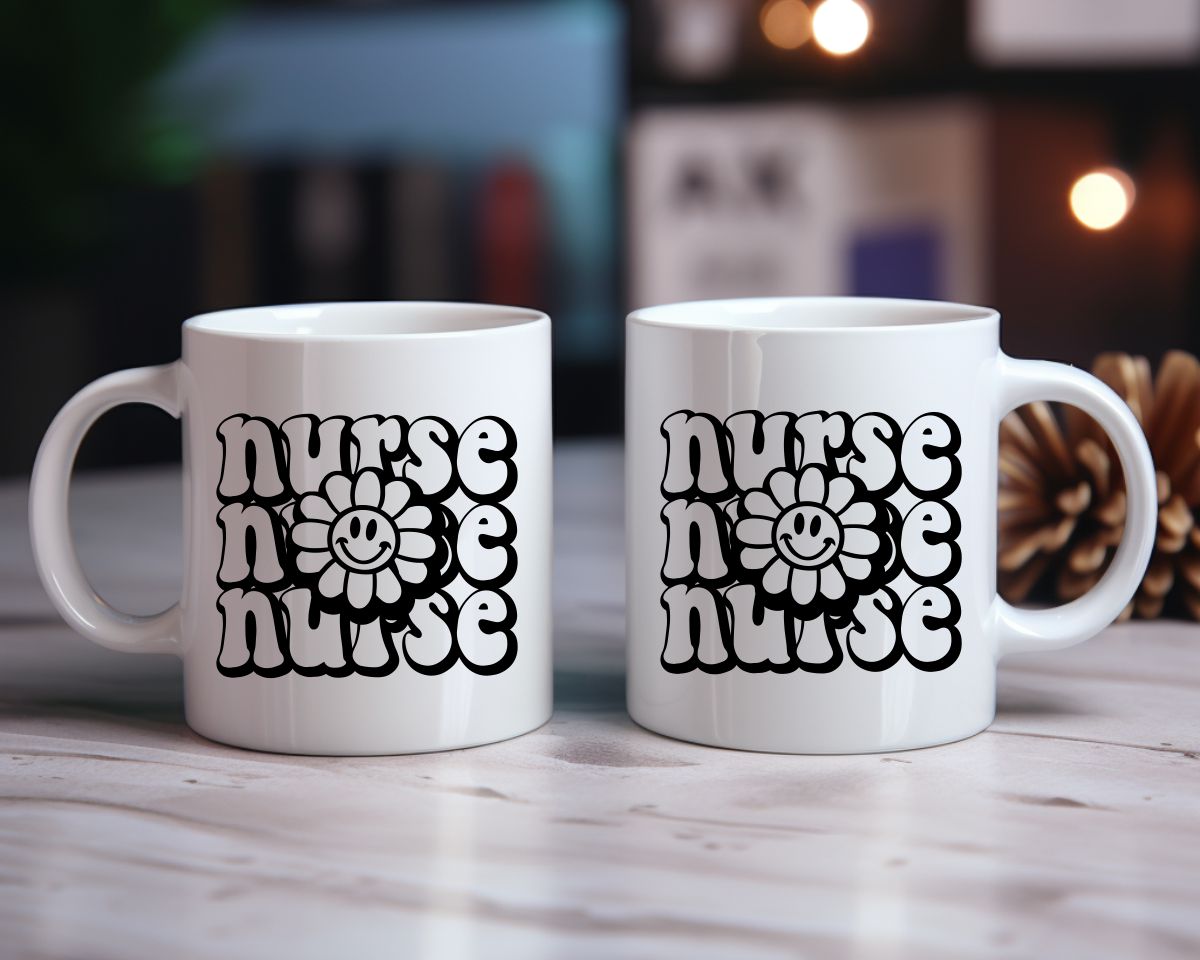 Nurse flower Nursing Nurse Medical Coffee Mug