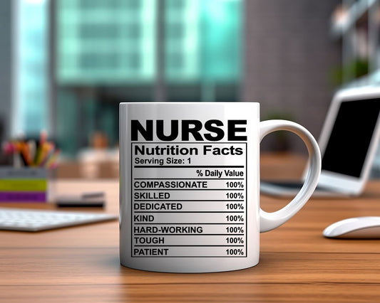 Nurse nutrition facts Nursing Nurse Medical Coffee Mug