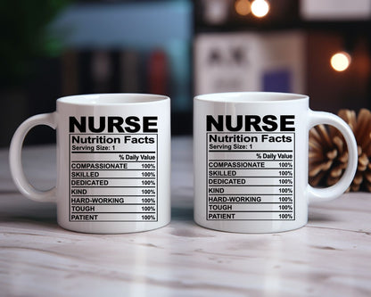 Nurse nutrition facts Nursing Nurse Medical Coffee Mug