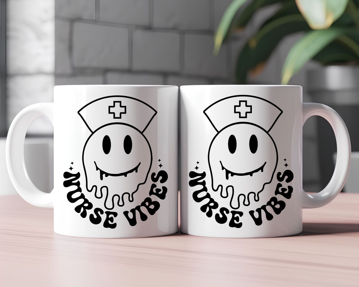 Nurse vibes Nursing Nurse Medical Coffee Mug B