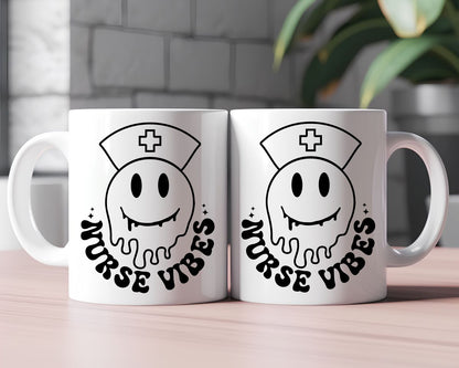 Nurse vibes Nursing Nurse Medical Coffee Mug B