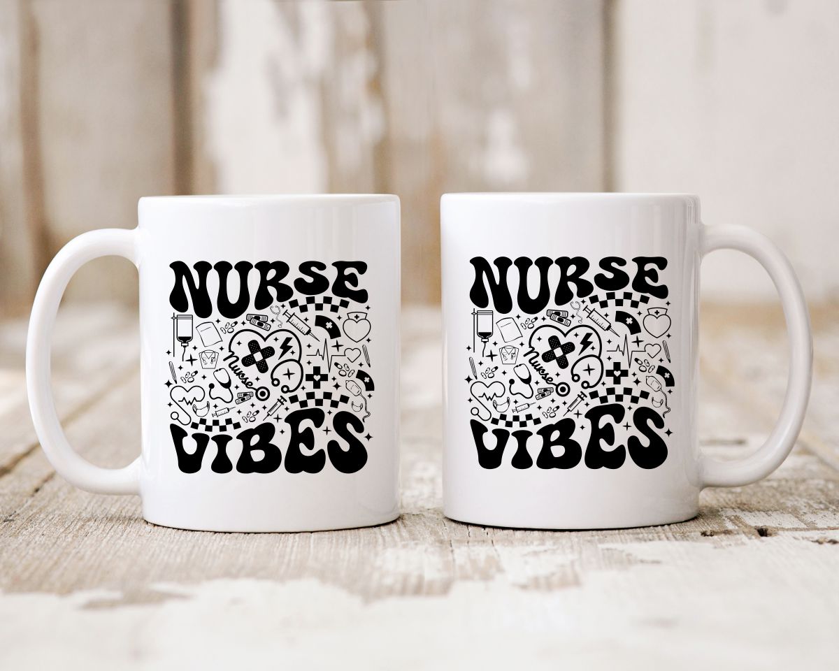 Nurse vibes Nursing Nurse Medical Coffee Mug