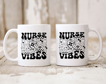 Nurse vibes Nursing Nurse Medical Coffee Mug