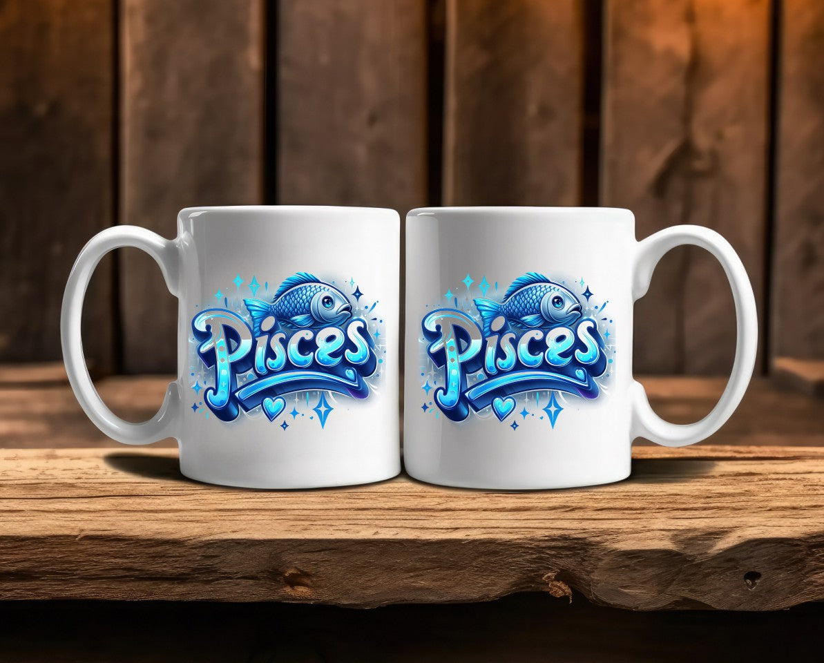 Pisces Zodiac Astrology Signs Coffee Mug B