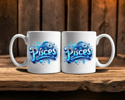 Pisces Zodiac Astrology Signs Coffee Mug B
