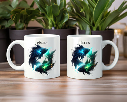 Pisces Zodiac Astrology Sign Coffee Mugs