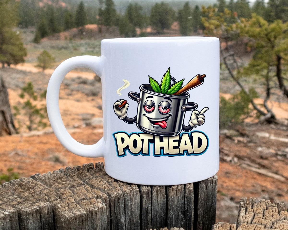 Pot Head Marijuana Weed Coffee Mugs