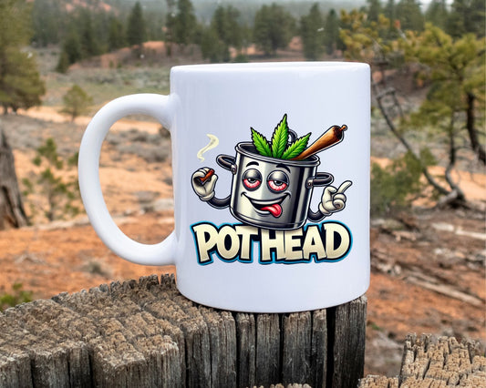 Pot Head Marijuana Weed Coffee Mugs